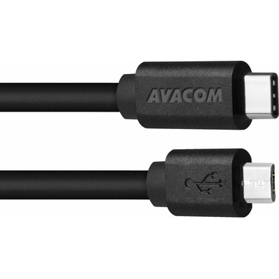 Avacom DCUS-TPMI-P10K datový a nabíjecí USB Type-C Micro USB, 100cm, černý