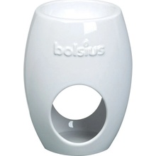 Bolsius aroma lampa na vonné vosky oválná keramika bílá