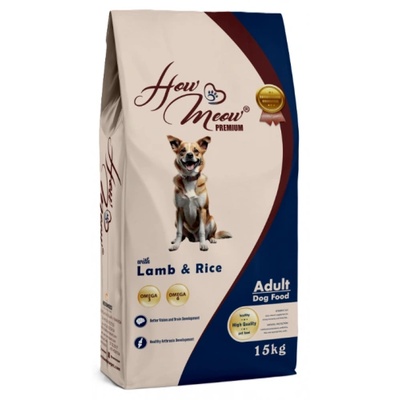 HERMOS How Meow Adult Dog Food Lamb & Rice - Пълоценна храна за пораснали кучета с агнешко и ориз 15 кг, Турция