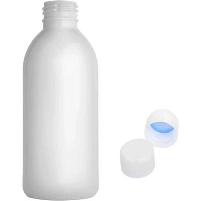 Tera Plastová lahvička bílá s bílým uzávěrem 250 ml