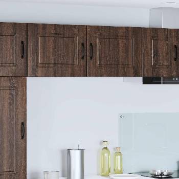 vidaXL Панел за миялна машина Kalmar 2 pcs Кафяв дъб 50 x 31 x 40 см (884549)