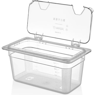 PLAST PORT Капак GN Polycarbonate 1/3 Flip ПРОЗРАЧЕН GNPLM-13 (01361068)