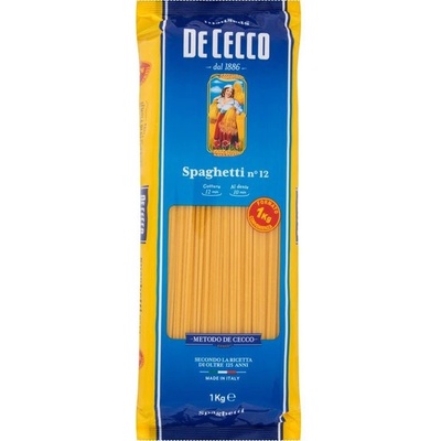 De Cecco Suché bezvaječné semolinové těstoviny Spaghetti secchi No.12 1 kg