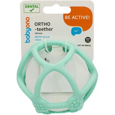BabyOno hryzátko Ortho tyrkysová