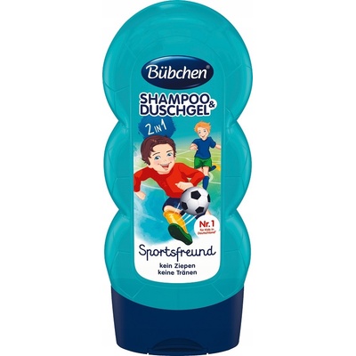 Bübchen Kids šampón a sprchový gel Malý futbalista 230 ml