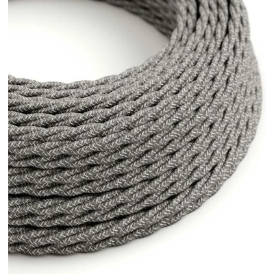 Creative Cables TN02 přírodní 2x0,75mm² šedá 1 m