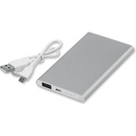 Excursion Мобилна Батерия Flatfour, 4000 mAh, сива