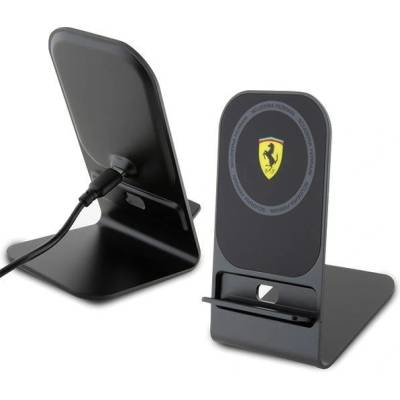 Ferrari Индуктивно зарядно устройство Ferrari FEMFBMALK, 15W, черно / черно, 2023 Collection MagSafe