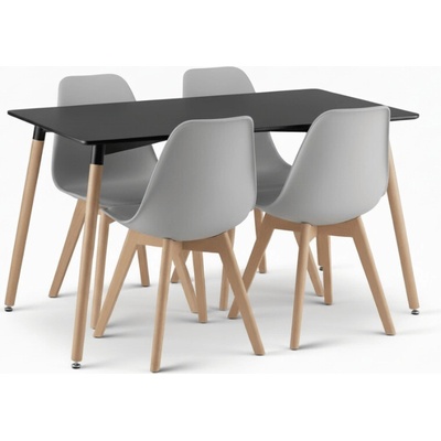 Textilomanie stůl Adria + židle Kito 1 + 4 – Zboží Dáma