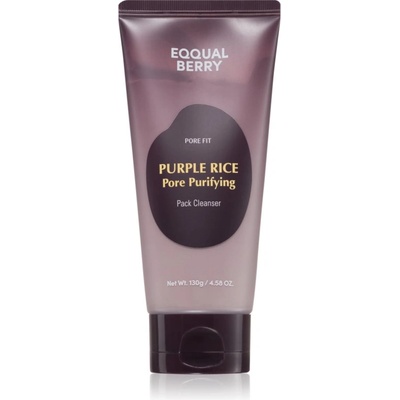 EQQUALBERRY Purple Rice Pore Purifying Pack Cleanser дълбокопочистваща пяна с ексфолиращо действие 130 гр