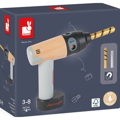 Janod Детска играчка Janod Brico Kids - Бормашина (J06474)