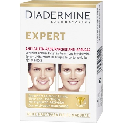 Diadermine Expert Anti-Wrinkle-Pads Продукти против бръчки по лицето 12pcs