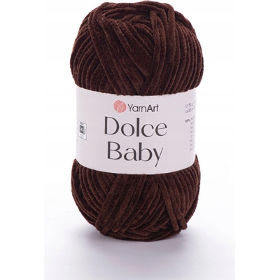50g priadza polyester Dolce Baby tmavohnedá 775