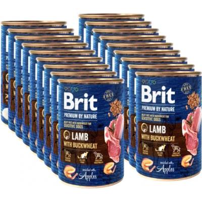Brit Premium by Nature Агнешко с елда 24x400г