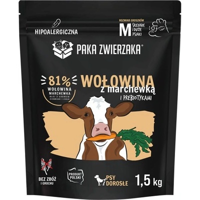 - SH Суха храна с говеждо месо и моркови "M" 1, 5 кг