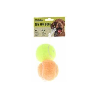 Animall Dog loptička tenisová vanilka a banán 6,5 cm 2 ks