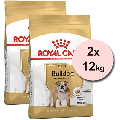 Royal Canin Bulldog Adult гранули за възрастен булдог 2 x 12 кг