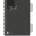 STREET Тетрадка Street Pad, А5, спирала, PP, 100 листа, широки редове, black (30657-А-BLACK)