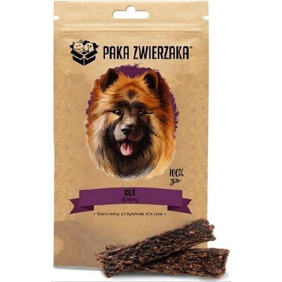 PAKA ZWIERZAKA Stripsy maškrta pre psov z husacieho mäsa 100% 80 g