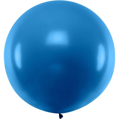 PartyDeco Nafukovací balón Jumbo 1m kulatý modrá