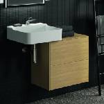 Ideal Standard Atelier Conca стенен шкаф с 2 чекмеджета и плот 60 см, цвят светъл дъб (T4327Y6)