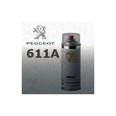 PEUGEOT 611A GRIS ALUMINIUM metalická barva Sprej 400ml