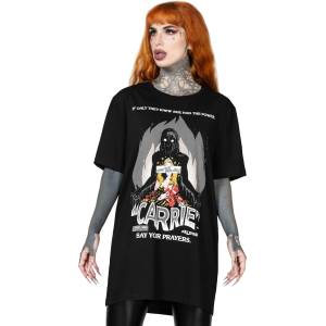 KILLSTAR унисекс тениска KILLSTAR - Carrie Бяло - Черно - KSRA009698