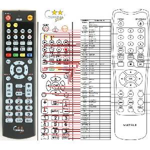 GENERAL MATSUI M1DVD12E - съвместимо дистанционно управление на марката General (M1DVD12E) Дистанционно