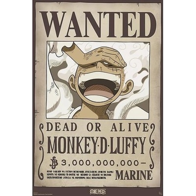 GB eye Plakát One Piece - Wanted Luffy Wano – Zbozi.Blesk.cz