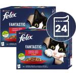 FELIX Капсули FELIX Fantastic вкусен избор с пиле, с говеждо, с заек, с агнешко 24 x 85 г
