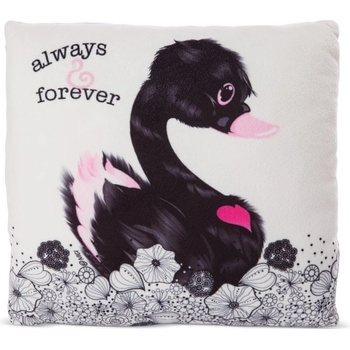 NICI vankúš Love Černá Labuť green 30x30
