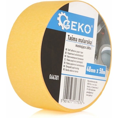Geko Maskovacia páska 48 mm x 50 m žltá