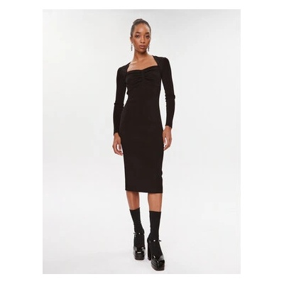 KARL LAGERFELD Плетена рокля 235W1312 Черен Slim Fit (235W1312)