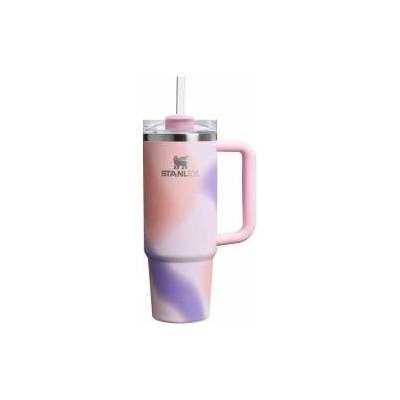 STANLEY 1913 Quencher H2.0 Flowstate Drinking Bottle with Straw 0.89L - Thermo Mug Cools Up to 9 Hours, 40 Ice Cooled - Thermos Bottle BPA Free Stainless Steel - Rose Petal Motion - 10-10829-402