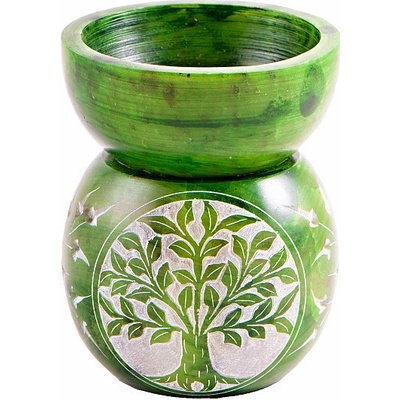 Nefertitis Aroma lampa z mastku Strom života zelená NF19200 10 x 8 cm – Hledejceny.cz