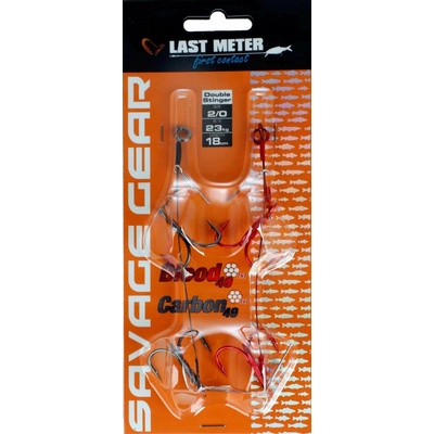 Savage Gear Carbon49 Double Stinger Velikost 2/0 13,5cm 23kg 2ks