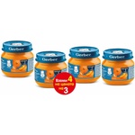 Nestle Плодово пюре Nestle Gerber - Тиква, 3+1 подарък х 80 g (4x12500849) - ozone