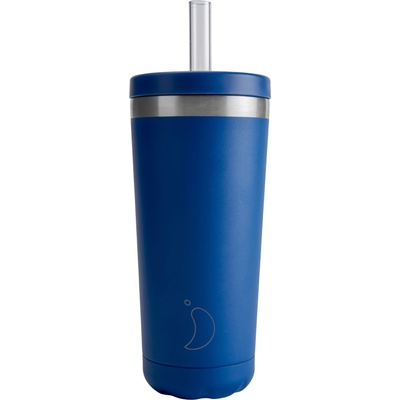 Chilly's Bottles Original Термо чаша със сламка, 500 мл, син (C500OC90RMABLU)