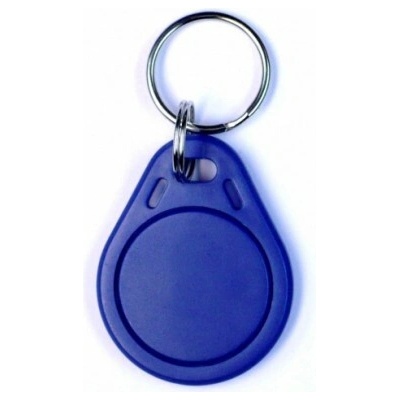 Přívěsek na klíče Modrý RFID MIFARE DESFire EV1 4K, 13,56MHz SEBURY EV1