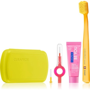 CURAPROX Travel Set комплект за пътуване за зъби, език и венци Green