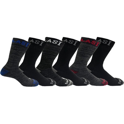 Everlast Мъжки чорапи Everlast 6pk Crew Sock Mens - Black/Grey