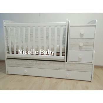 Дейзи Нов Бебешка кошара Ниа антик+бял