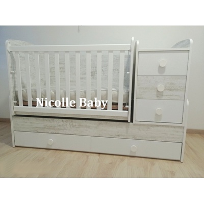 Дейзи Нов Бебешка кошара Ниа антик+бял