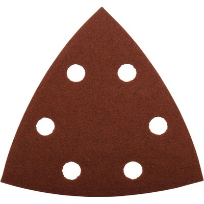 Brúsny papier delta 95 x 95 x 95 mm, suchý zips, 6 otvorov, zrnitosť 240 (50 ks) MAKITA P-42662