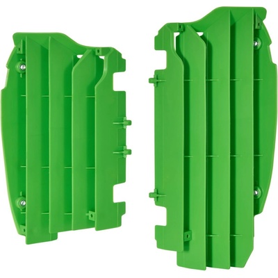 POLISPORT kryt chladiče (krátký - komplet) KAWASAKI KXF450 12-15, barva zelená