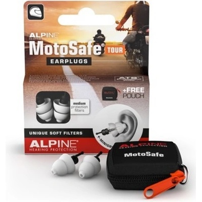 Alpine MotoSafe Tour špunty do uší - 1 pár