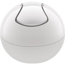 Spirella mini výklopný odpadkový koš BOWL, bílý plast, 1L 10_14964