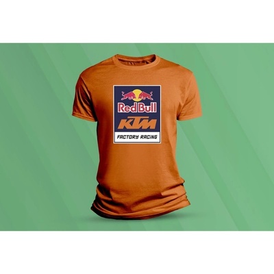 Sandratex dětské bavlněné tričko Red Bull KTM. oranžová