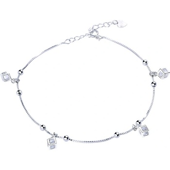 Silenti Jewelry Сребърна гривна за крак "Свежест