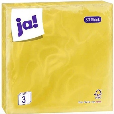 Ja! Servietten Gelb 30ks 33x33cm